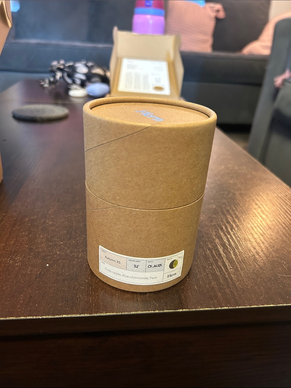 Natural Brown Kraft Cylinder Candle Holder - Unbranded